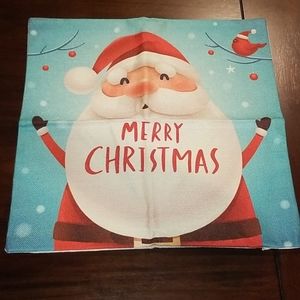 Santa throw pillow cover